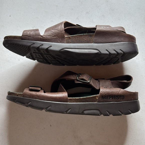 Mephisto Mobils Nadek Dark Brown Sandals Size 47 Men’s Size 12 USED CONDITION main image 6